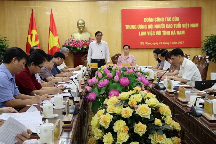 Đoàn công tác Trung ương Hội NCT Việt Nam làm việc với Tỉnh ủy Hà Nam